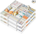 DIMJ Drawer Organizer Clothes Storage - 24 Pack Baby Dresser Organizer for Nursery, Small Fabric Closet Drawer Organizer Bins for Underwears Socks, Foldable Storage Dividers Organization for Bedroom