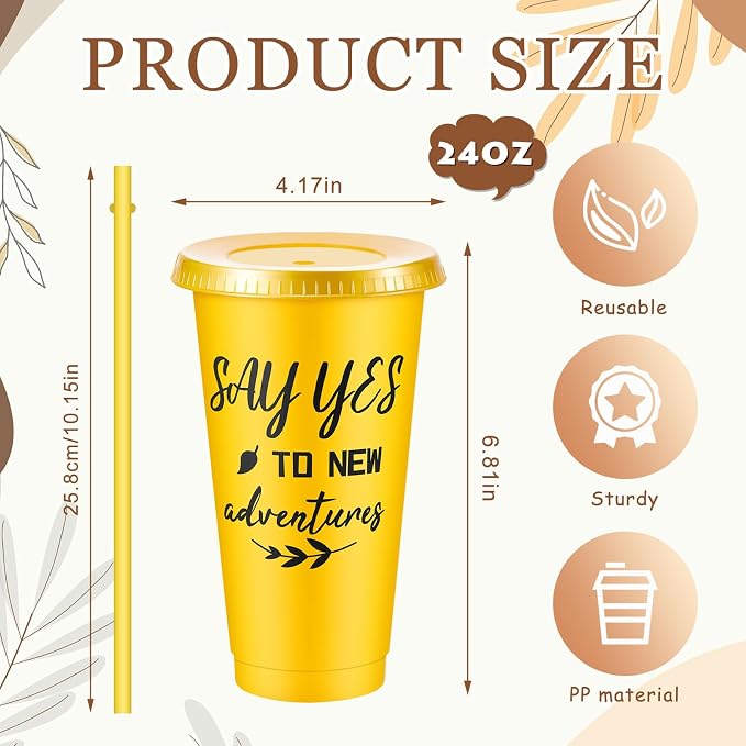 Uiifan 100 Pcs Inspirational Cups Bulk Appreciation Gifts for Employee Coworker Staff Team Thank You Gifts, Office Prizes for Adults Work Party Favors, Associates, Giveaways (Multicolor)