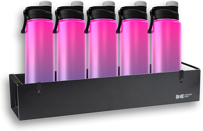 | Water Bottle Organizer for Fridge | Magnetic Metal Bottle & Spice Organizer | Holds Bottles, Cups, Spice Jars | Ideal for Kitchen Cabinets & Refrigerators | Tumbler organizer | Magnetic