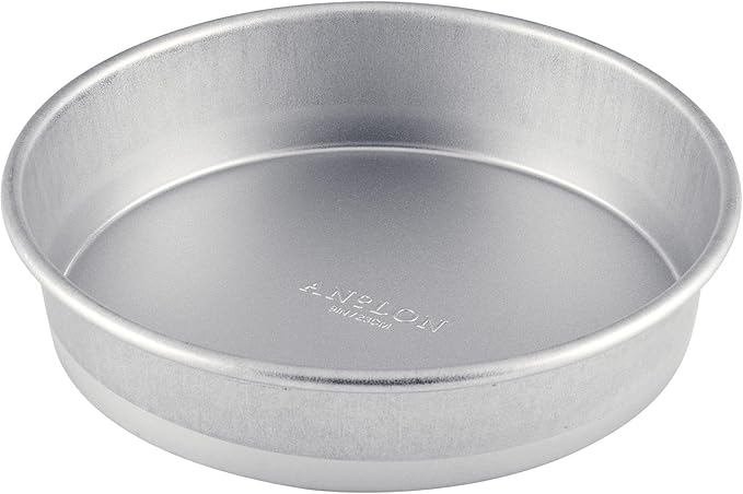 Anolon Pro-Bake Aluminized Steel Baking Cake Pan, Round, 9 Inch - Silver