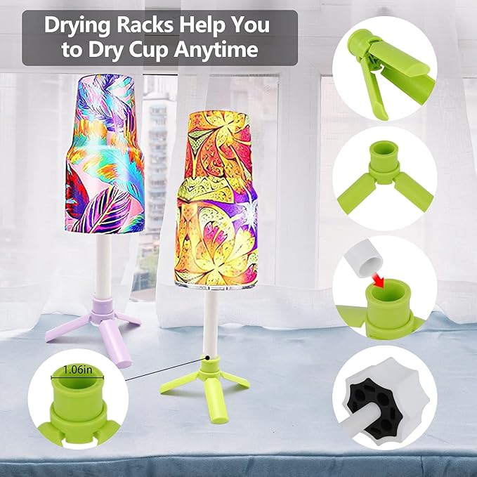 4 Cup Turner for Crafts Tumbler,Epoxy Glitter 4 arms Tumbler Full Kits,DIY Cuptisserie Turner,Cup Spinner Machine Kit for Crafts Epoxy Tumbler