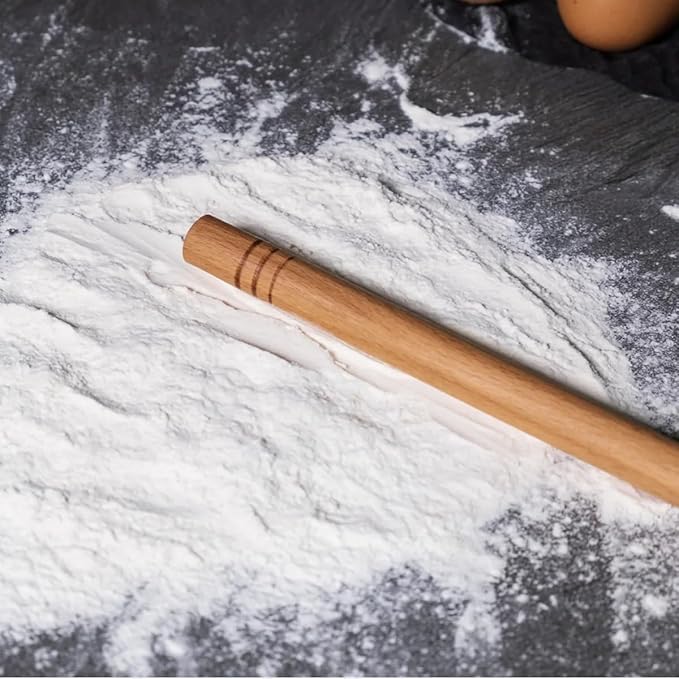 23 Inch (60 cm) Oklava Extra Long Rolling Pin for Baking, Mattarello Rolling Pin for Manti Ravioli Pasta Turkish Baklava dough Tortilla, Handmade Wooden