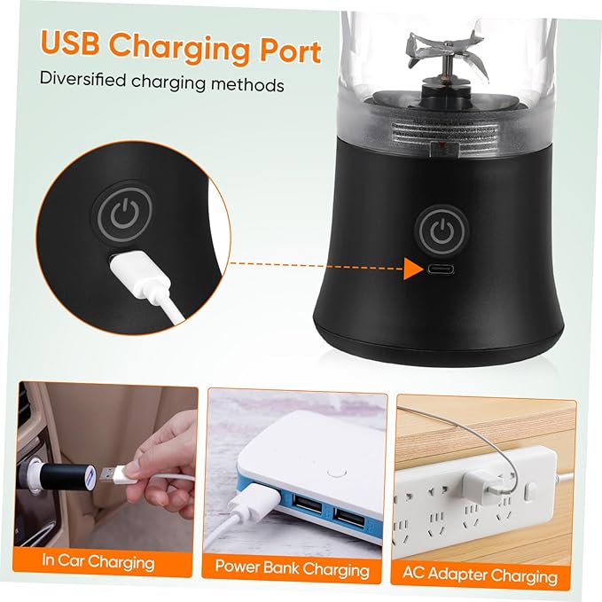 COLLBATH Portable Cordless Juicer Lightweight Travel Blender for Fresh Juice Easy Operation Quick Juicing Stylish Healthy Lifestyle