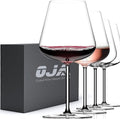 Red Wine Glasses Set of 4, 28 oz Large Wine Glasses, Hand Blown Crystal Clearer, Lighter for Tasting, Unique Gifts for Anniversary, Birthday, Wedding, Father's Day