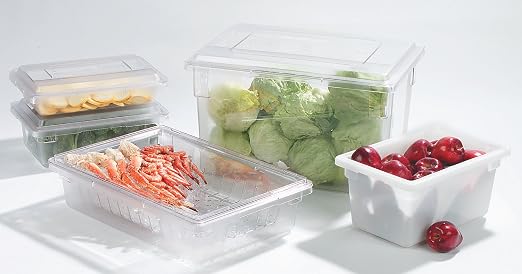 Carlisle FoodService Products StorPlus Storage Box, Container for Storing and Serving Food, 18" x 26" x 9", White