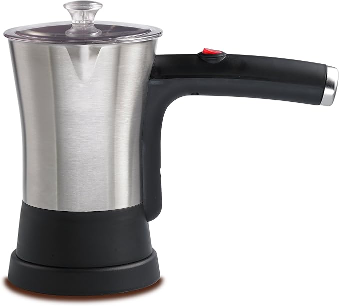 Brentwood Appliances TS-117S Electric Turkish Coffee Maker, 4-Cup, Stainless Steel/Black