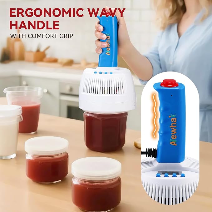 Newhai Handheld Induction Sealer 20-100mm Bottle Cap Sealer Heat Induction Sealing Machine for Plastic Glass Bottle Cap 110V