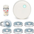 SealVax® Mason Jar Vacuum Sealer Kit – Auto-Stop Wide Mouth Vacuum Sealer + 6 Reusable AS Airtight Lids with Patented Valve, Compatible with Ball & Kerr Mason Canning Jars, Designed in USA