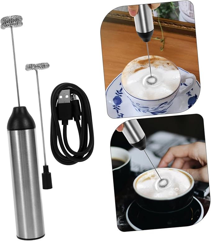 Egg Milk Frother Machine Electric Handheld Foamer for Latte Cappuccino Formula