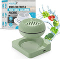 Fruit and Vegetable Washing Machine, Fruit Vegetable Cleaner Device, Portable USB Wireless Veggie Wash with Purification Technology, for Washing Fruits, Vegetables, Rice, Meat, Green