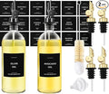 Spaceneat Olive Oil Dispenser 2-Pack, Black, 16.9 fl oz & 4 Extra Oil Spouts (Gold)