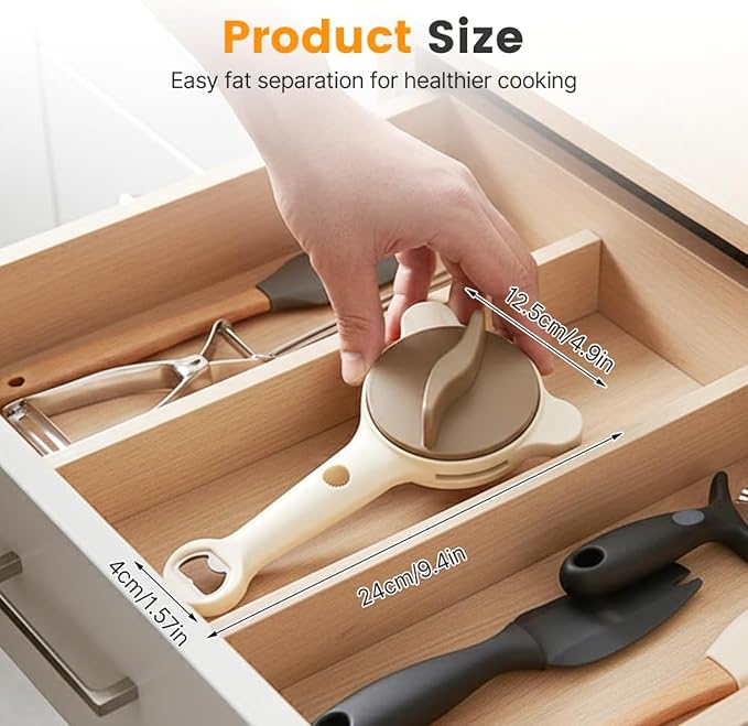 Adjustable Stainless Steel Jar Opener - 4-in-1 Lid Remover for Seniors & Easy Grip, Fits Kitchen Jars, Bottles & Cans