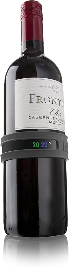 Vacu Vin Wine and Champagne Bottle Snap Thermometer - Purple