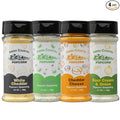 Amish Country Popcorn | Seasoning Variety Pack | 4 Bottles | White Cheddar - Cheddar Cheese - Sour Cream & Onion -Ranch | Nut Free | Old Fashioned, Non-GMO