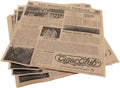 G.E.T. 4-TH1700 12" x 12" Brown Food-Safe Hawaii Newsprint Liner (Pack of 1000)