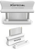 KITCHEN MEAT TENDERIZER TOOL – 48-Blade Professional-Grade: Transform Tough Cuts into Juicy, Flavorful Masterpieces | Rust-Free Stainless Steel | Dishwasher Safe | Perfect for Steak, Chicken & Pork
