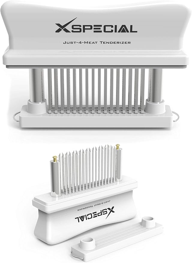 KITCHEN MEAT TENDERIZER TOOL – 48-Blade Professional-Grade: Transform Tough Cuts into Juicy, Flavorful Masterpieces | Rust-Free Stainless Steel | Dishwasher Safe | Perfect for Steak, Chicken & Pork