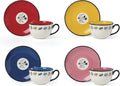 Lenox Teacup Set, Chef Snoopy Tea Cups And Saucers, Sets Of 4, Service For 4, Porcelain Material, Dishwasher And Microwave Safe, Tea Set, Mug, Snoopy Design (Assorted, 8 Pieces, 10 Ounce Capacity)