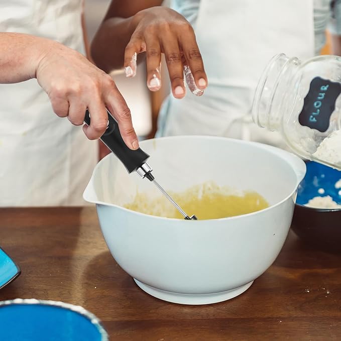 UPKOCH Rechargeable Mini Electric Milk Frother Handheld Coffee Stirrer Portable Egg Beater Battery-powered Milk Whisk Frother Wand