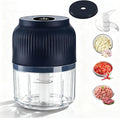 Electric Garlic Chopper, Mini Portable Veggie Chopper, 2026 New Small Garlic Chopper Mincer, USB Rechargeable, Wireless Veggie Grinder, For Mashing Onion, Garlic, Chili, Ginger (Blue, 3 blades)
