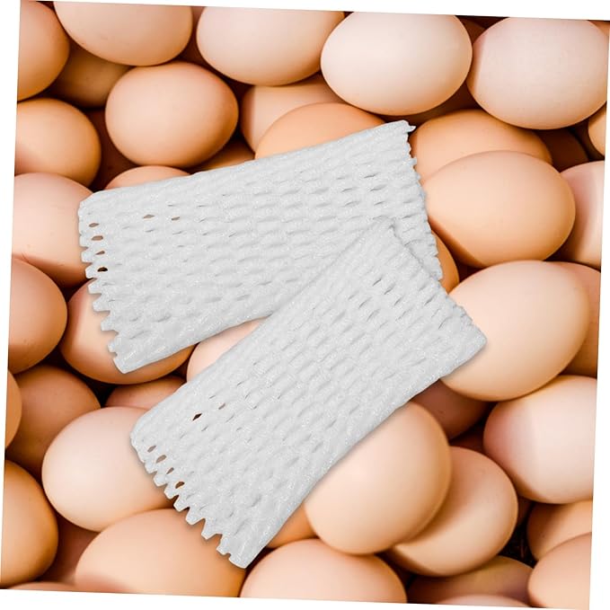 1pack Foam Mesh Sleeves for Fruit Protection Breathable and Reusable Netting Bags for Eggs Strawberries and More Versatile Cushioning for Safe Transport