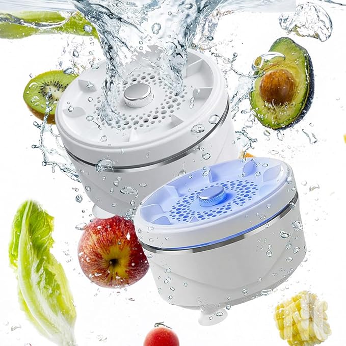 Fruit and Vegetable Washing Machine, 2026 Upgraded Fruit Cleaner Device Waterproof Fruit and Vegetable Purifier Clean Produce with Titanium Electrolysis Purification for Home Kitchen (1)