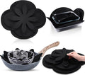 Queekay 36 Pcs Felt Pot Pan Protectors Dish Dividers Separators Bakeware Cookware Scratch Protectors Different Sizes, Thicker Pan Pads for Stacking Cookware Organizing Protecting(Black)