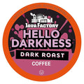 Java Factory Coffee Pods Dark Roast Coffee for Keurig K Cup Brewers, Hello Darkness, 80 Count