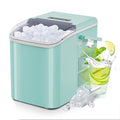 OLIXIS Ice Maker Machine with Handle,26lbs in 24 Hours,9 Cubes in 6 Mins,Auto-Cleaning Portable Ice Maker with Basket and Scoop, Countertop for Home, Kitchen, Camping, RV, Bright Green