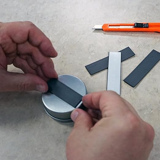 Master Magnetics Flexible Magnetic Tape - Magnet Strip with Strong Adhesive Backing for Walls, Boards, Signs, and More - 0.06" Thick - 0.75" W - 100 Ft - 1 Roll
