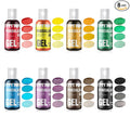 Gel Food Coloring Set - Pandalab 8 Colors x 0.7 oz Highly Concentrated Food Grade Cake Coloring, Vibrant Edible Gel Dye for Baking, Decorating Icing, Frosting, Fondant, Cookies, Macarons, DIY Crafts, 20ml/Bottle