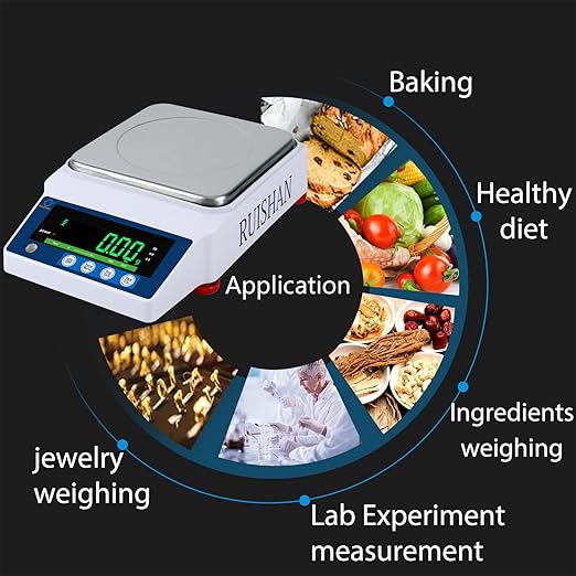 Large Range Lab Scale - 6kg Precision Electronic Digital Analytical Balance Scale