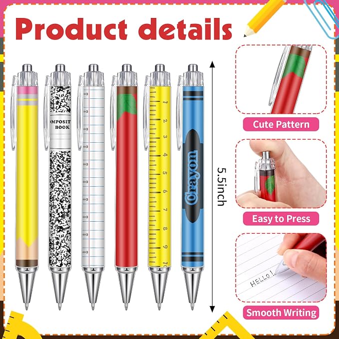 Honeydak 24 Set Back to School Teacher Gift Bulk Teachers Appreciation Gifts in Bulk 16oz Teacher Tumbler Cute Composition Notebook Sticky Note Ballpoint Pen for Mentor Lecturer Educator