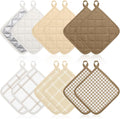 12 PCS Pot Holders for Kitchen and Dining Table Heat Resistant Hot Pads Multicolor Potholders Bulk Hot Pads Oven Mitts Cloth Coaster Mitts Trivet for Cooking and Baking 7 x 7 Inch
