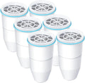 VIPHASES Upgraded 6-Stage 0 TDS Water Filter Replacement for ZR-001, ZR-017, ZR-004, Removes 99.99% Lead, Chlorine, Fluoride, PFOA/PFOS, 6-Pack