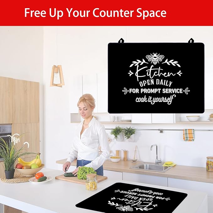 Stove Cover Stove Covers For Electric Stoves Foldable Multipurposeglass Top Protector Thick Natural Rubber Anti-Slip Coating Expands Usable Space (27.9inx20in) (bee33)