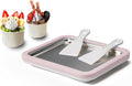JoyMech Ice Cream Roll Maker Rolled Ice Cream Machine, Sweet Spot Pan, Instant Cold Plate, Ideal for Making Rolled Ice Cream Soft Serve Slushies Frozen Yogurt Sorbet and Gelato (Light Pink)