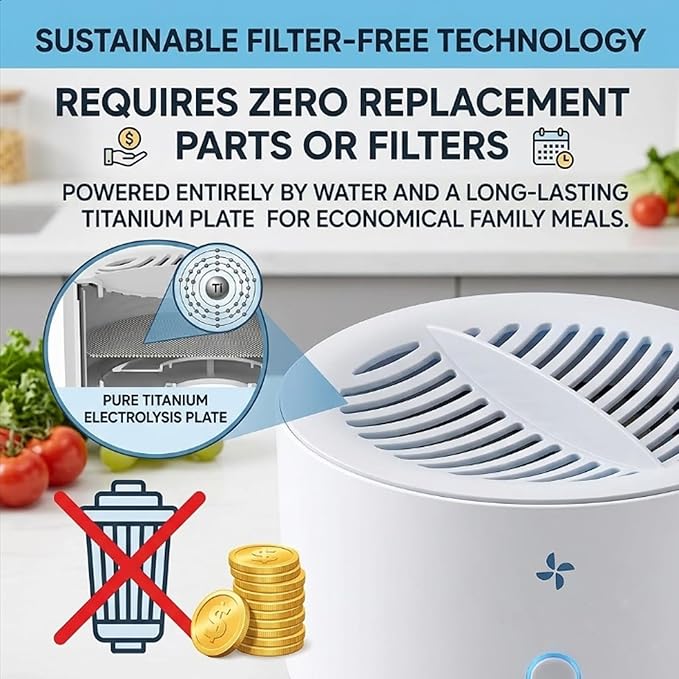 Puribreeze Vegetable Cleaner, Fruit Cleaner Machine, Vegetable Cleaners Device, Portable for Home Kitchens, Rv Travel, and Health-Conscious Families Needing Effortless Produce Care (1)