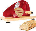 Manual Bread Slicer for Homemade Bread,Even Slicing Thickness-Adjustable Slices,Sourdough Slicer with Scale Lines&SuperStrong SuctionCup Fixation (Red-Guide)