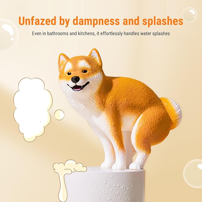 Playful Dog Foam Soap Dispenser, Automatic Soap Dispenser Touchless, Funny Puppy Poop Induction Hand Washer, Automatic Soap Dispenser for Kitchen Bathroom (Yellow)