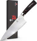 imarku 8.5 Inch Japanese Chef Knife, Ultra Sharp 10Cr15Mov Stainless Steel, Triple-Layer Composite Blade, Ergonomic Pakkawood Handle, Professional Kitchen Knife, Gift for for Woman and Man