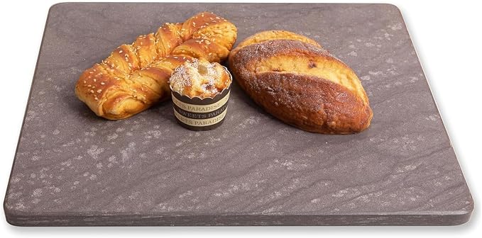 Diflart Natural Marble Stone Cutting Board for Kitchen, 16x20 Inch, Red, Marble Slab Pastry Board for Cheese, Dough, Chocolate, Pack of 1 Pcs