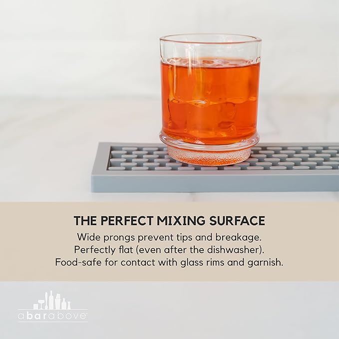 Premium A Bar Above Heavy Duty Bar Mat, Food Safe Silicone Mat, Mats for Bartending and Coffee, Commercial Strength Bartender Accessories, Dish Drying Mats for Kitchen Counter, Barista Accessories