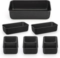LIANYU 6 Pack Nonstick Loaf Bread Pan for Baking, 9x5In Bread Loaf Baking Pan, Stainless Steel Meatloaf Pan Tin for Homemade, Dishwasher Safe
