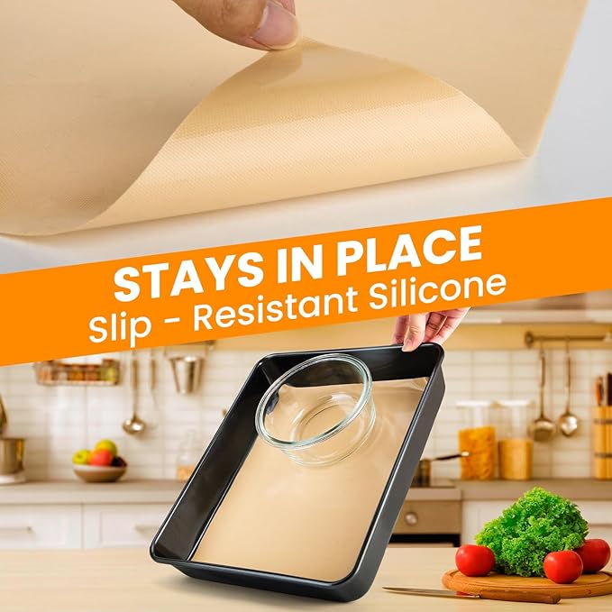 Oven Liners for Bottom of Oven + Silicone Baking Mat Roll