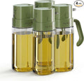 MYLF 550ml Oil Spritzer Bottle, Mist Olive Oil Dispenser, Kitchen Cooking Olive Oil Sprayer, Transparent Glass, for Air Fryer, Salad, Frying, BBQ (Green) (4)