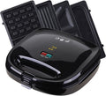 ZZ Breakfast Sandwich Maker with Sets of Detachable Non-stick Plate S6141A-B