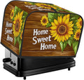 Flower Sunflower Painting Toaster Cover 4 Slice Dust and Fingerprint Protection Toaster Bread Maker Covers Washable Kitchen Small Appliance Covers for Kitchen Accessories Decor Bakeware Women Gift