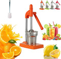 Cast Iron Juice Press, Manual Press Juicer, Manual Juicer Cast Iron for Making Fresh Lemon and Orange Juice, Easy To Clean, Home and Kitchen Essentials