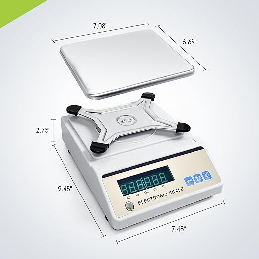 Lichen Lab Analytical Balance 5000g x 0.01g with LED Display, High Precision Lab Scale with g/ct/oz/lb Units-Laboratory Scientific Scale for Kitchen, Lab, Pharmacy, Jewelry